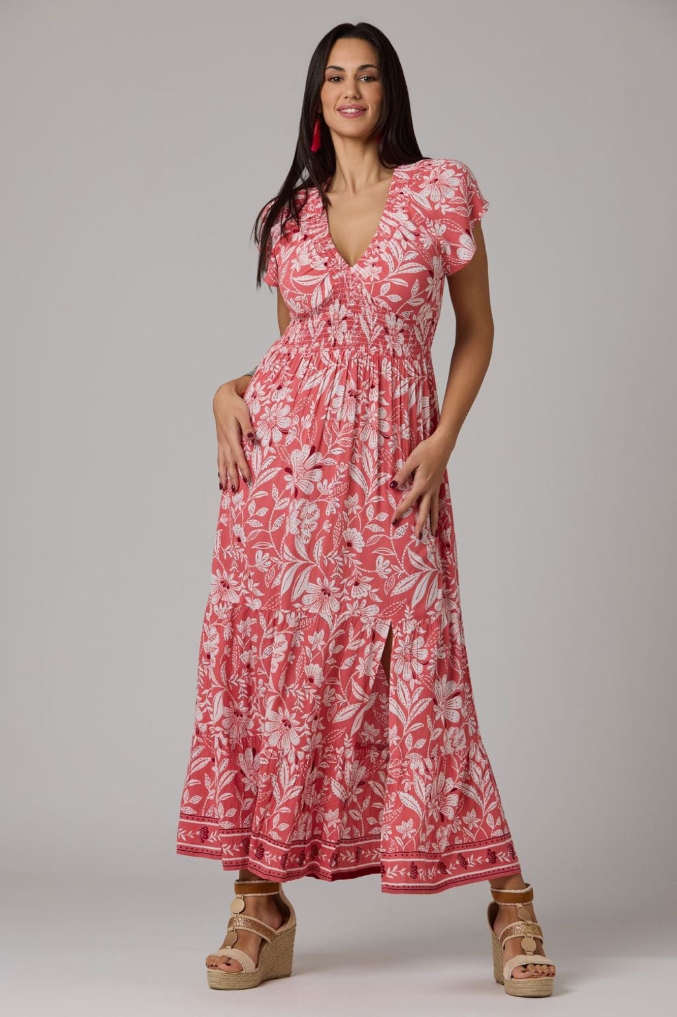 Vestido Largo hombro caído