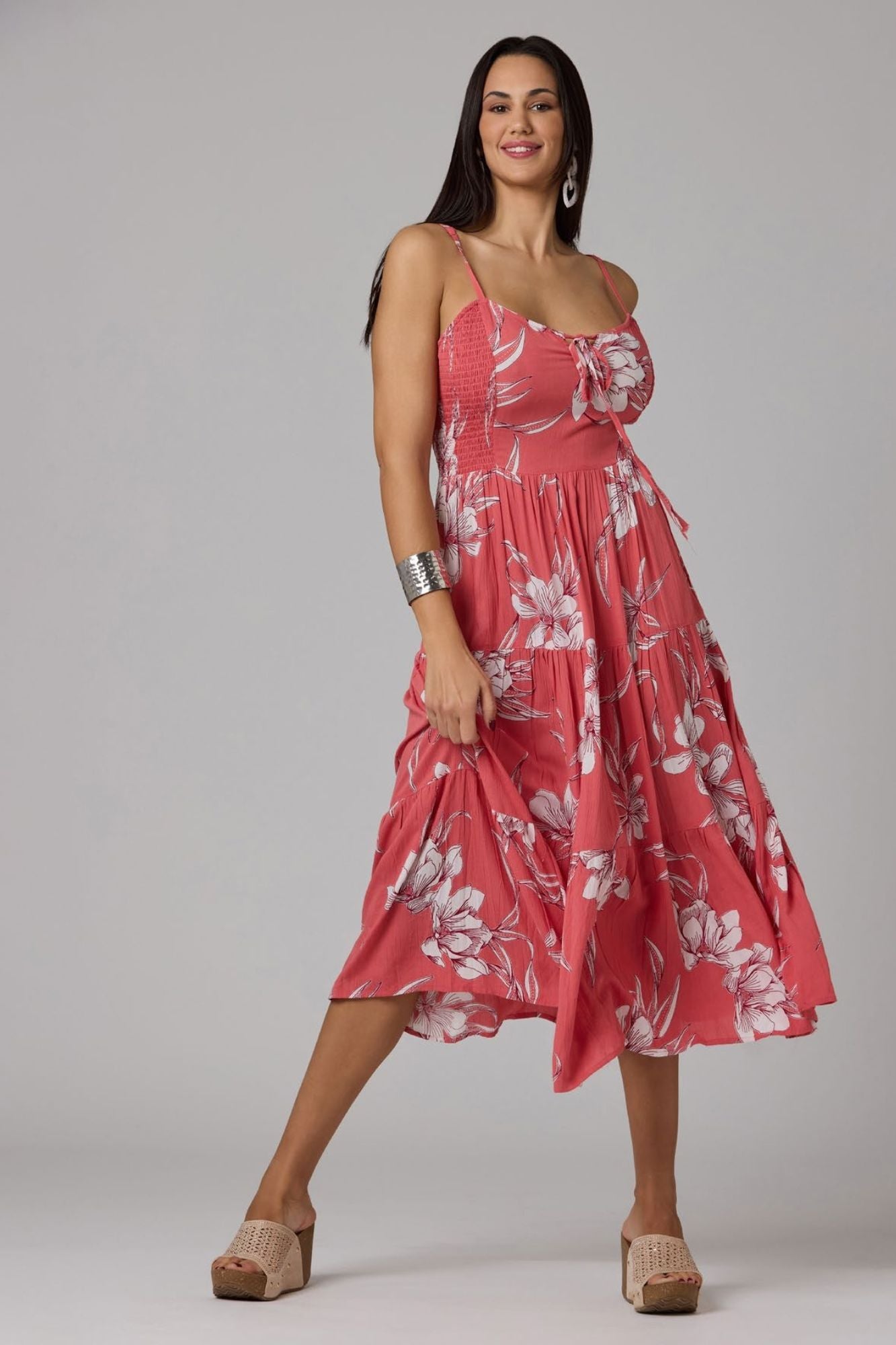 Vestido Largo Escote ajustable