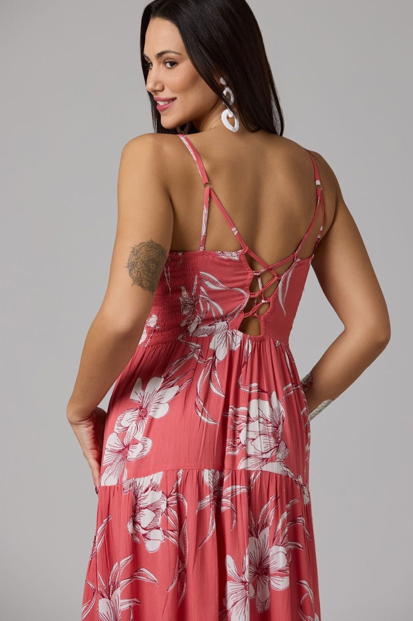 Vestido Largo Escote ajustable