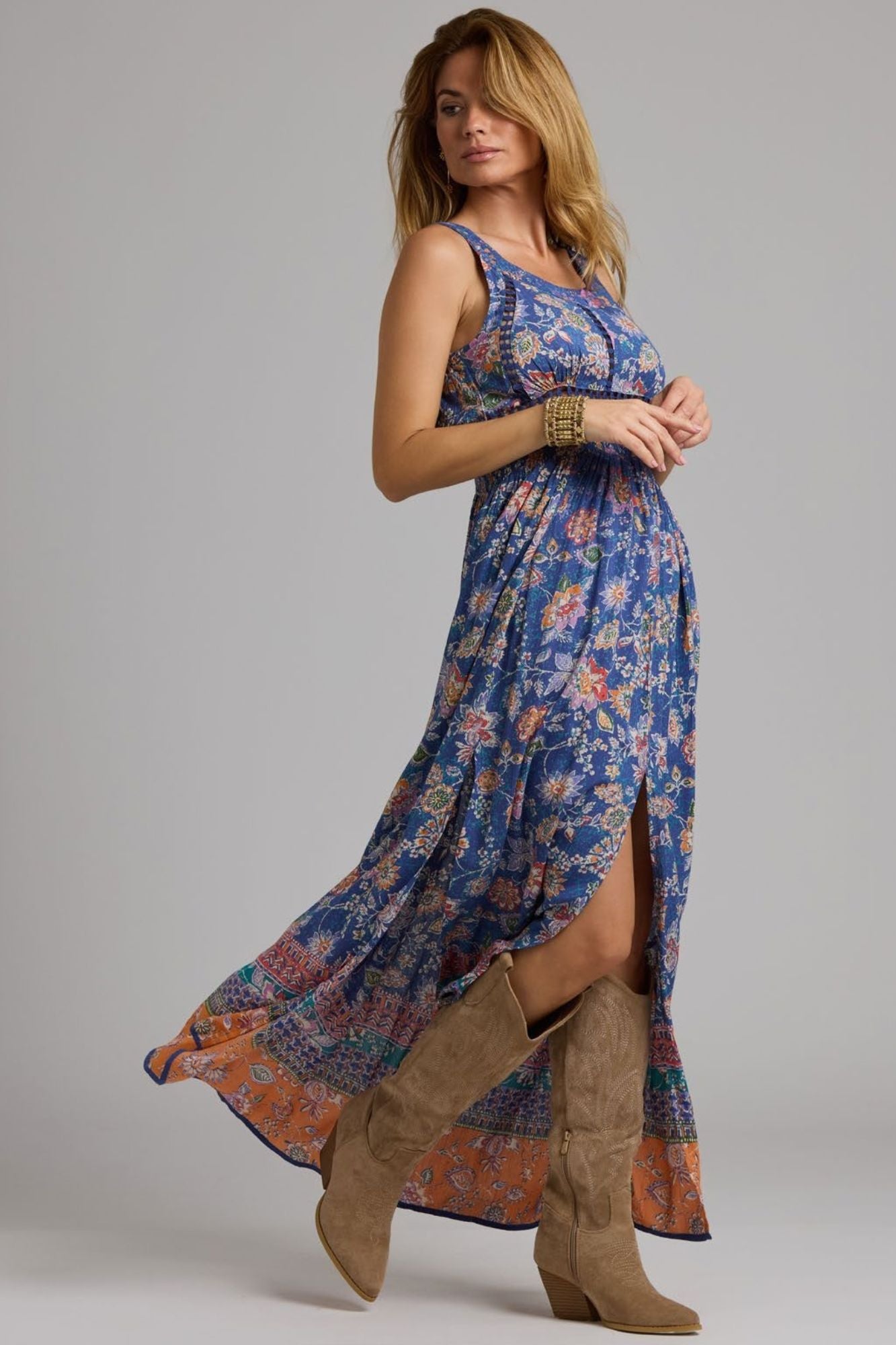 Vestido Largo Tirante ancho