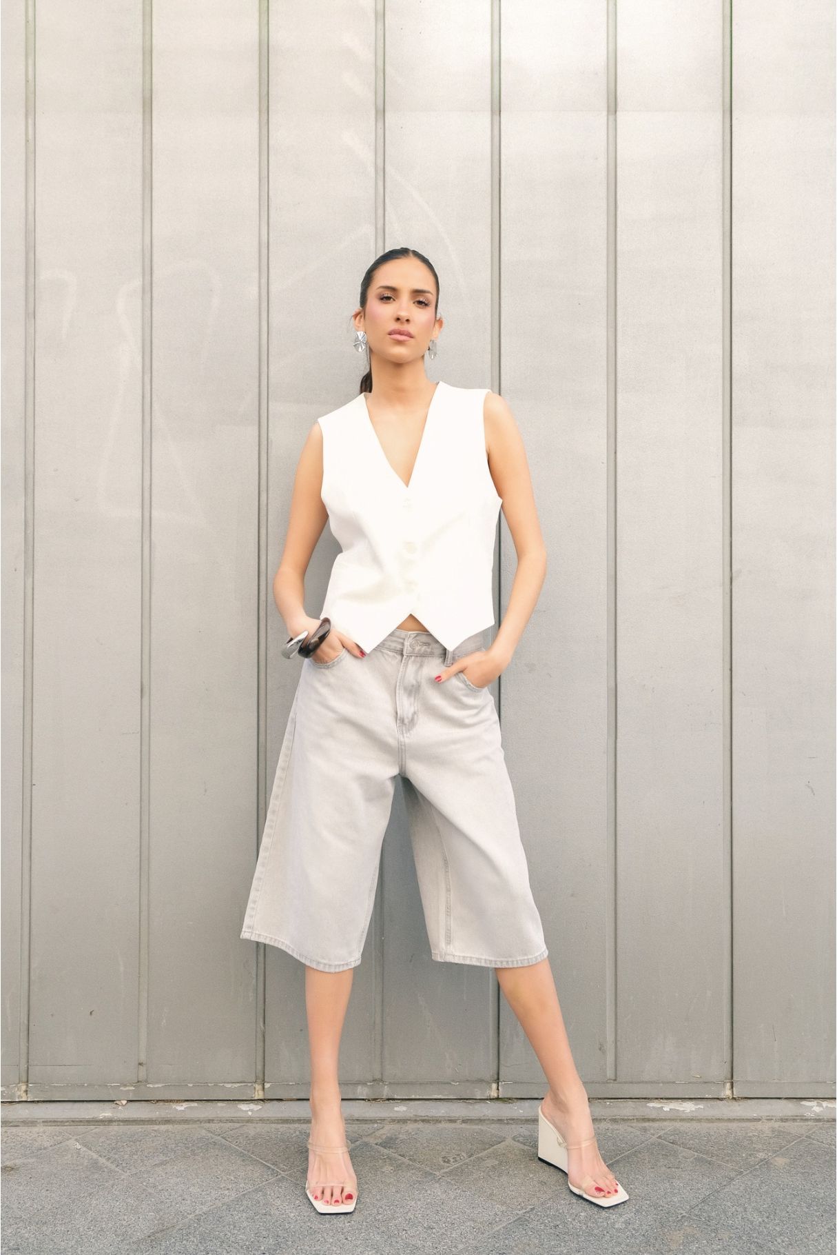BERMUDA DENIM OVERSIZE