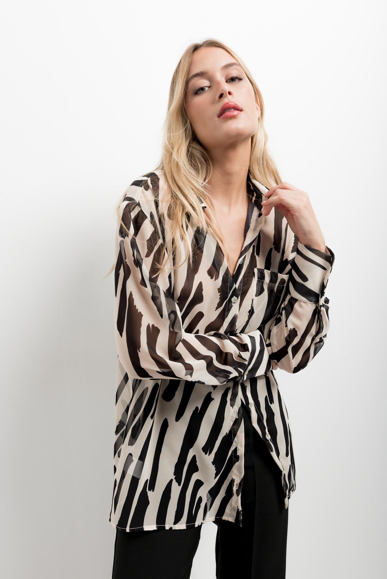 camisa animal print