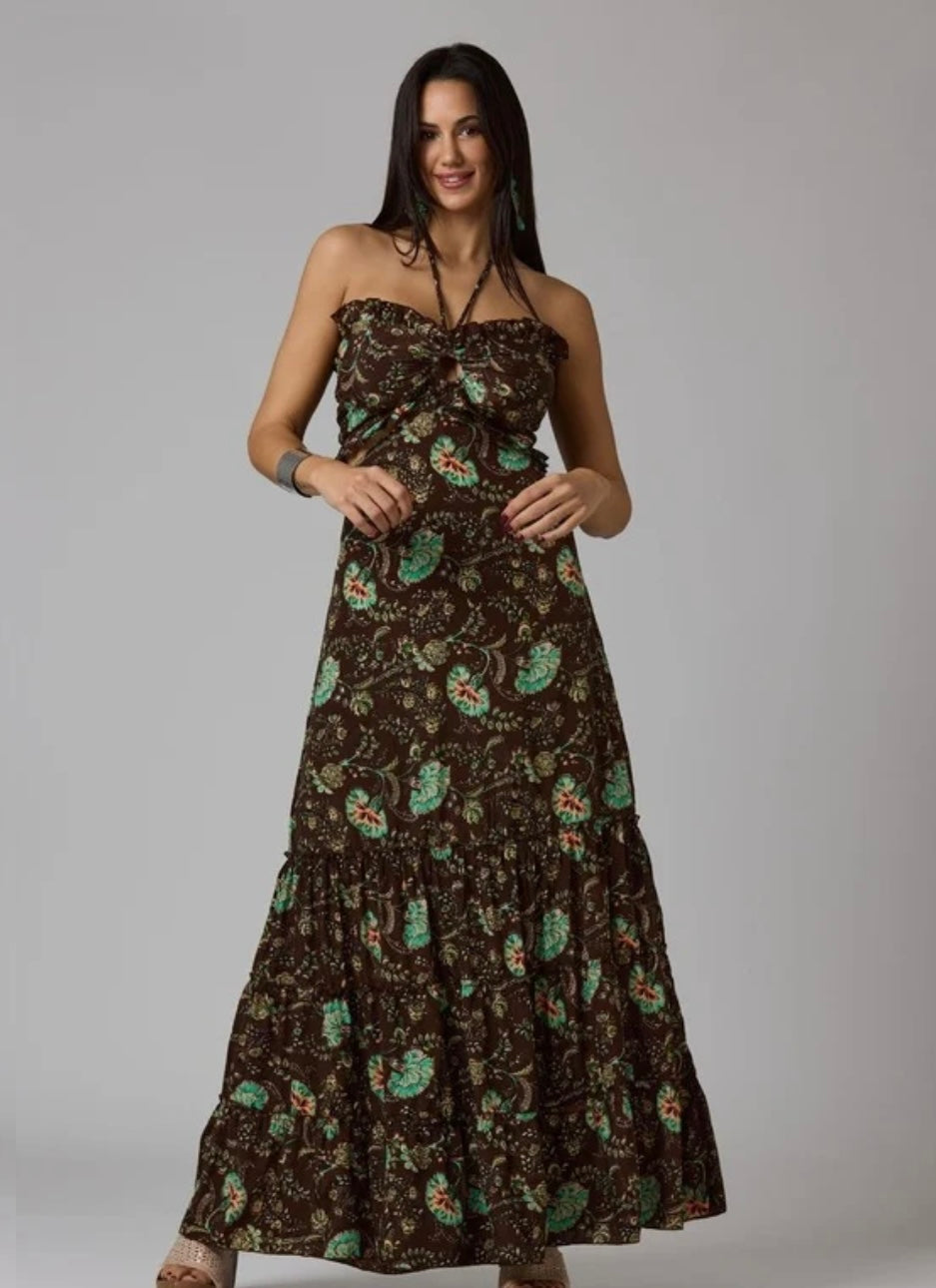 Vestido Largo Triquini Palabra Honor