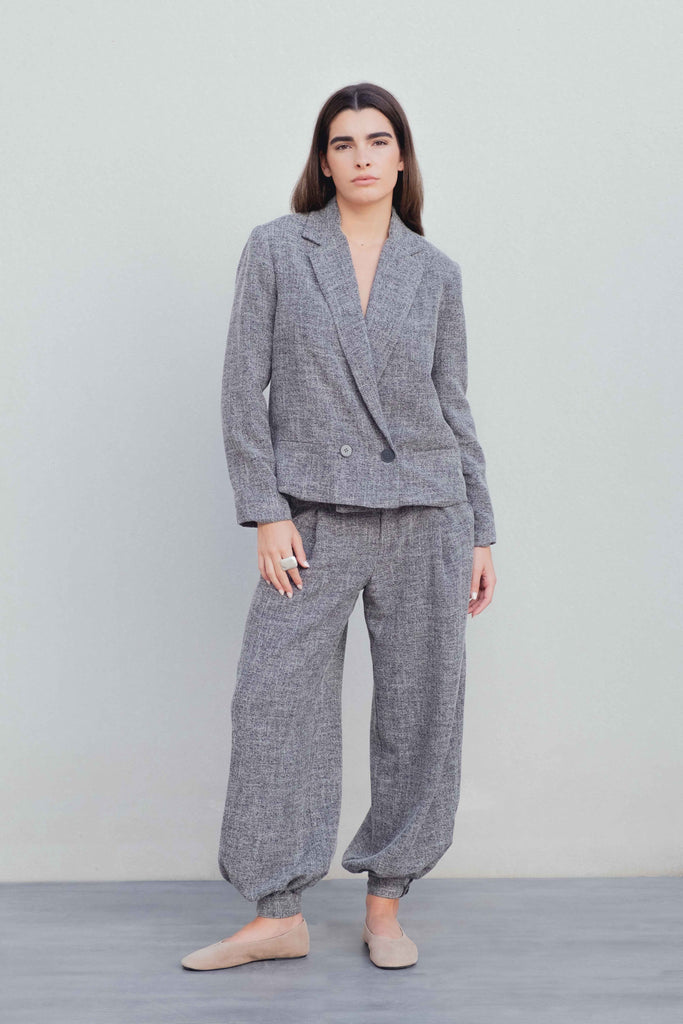 BLAZER ESTRUCTURA CRUZADA CROPPED