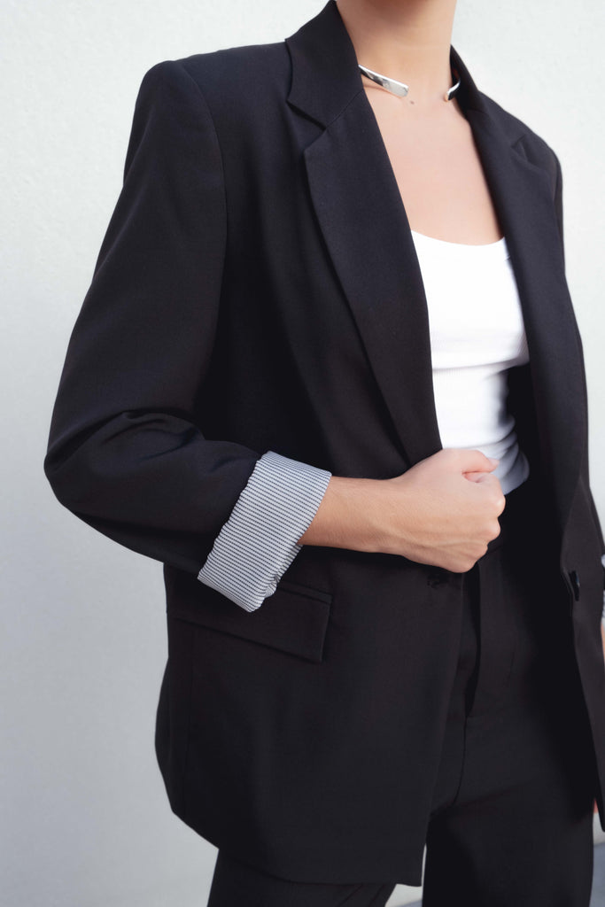 BLAZER PUÑO ESTAMPADO